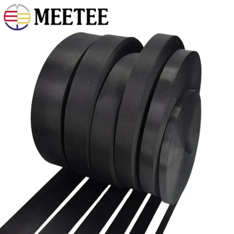 Nylon Webbing Band 5Meters 10-100mm Bag Backpack Strap Pet Collar Belt Tape DIY Garment Ribbon Sewing Accessories nylon webbing tape nylon webbing webbing ribbon