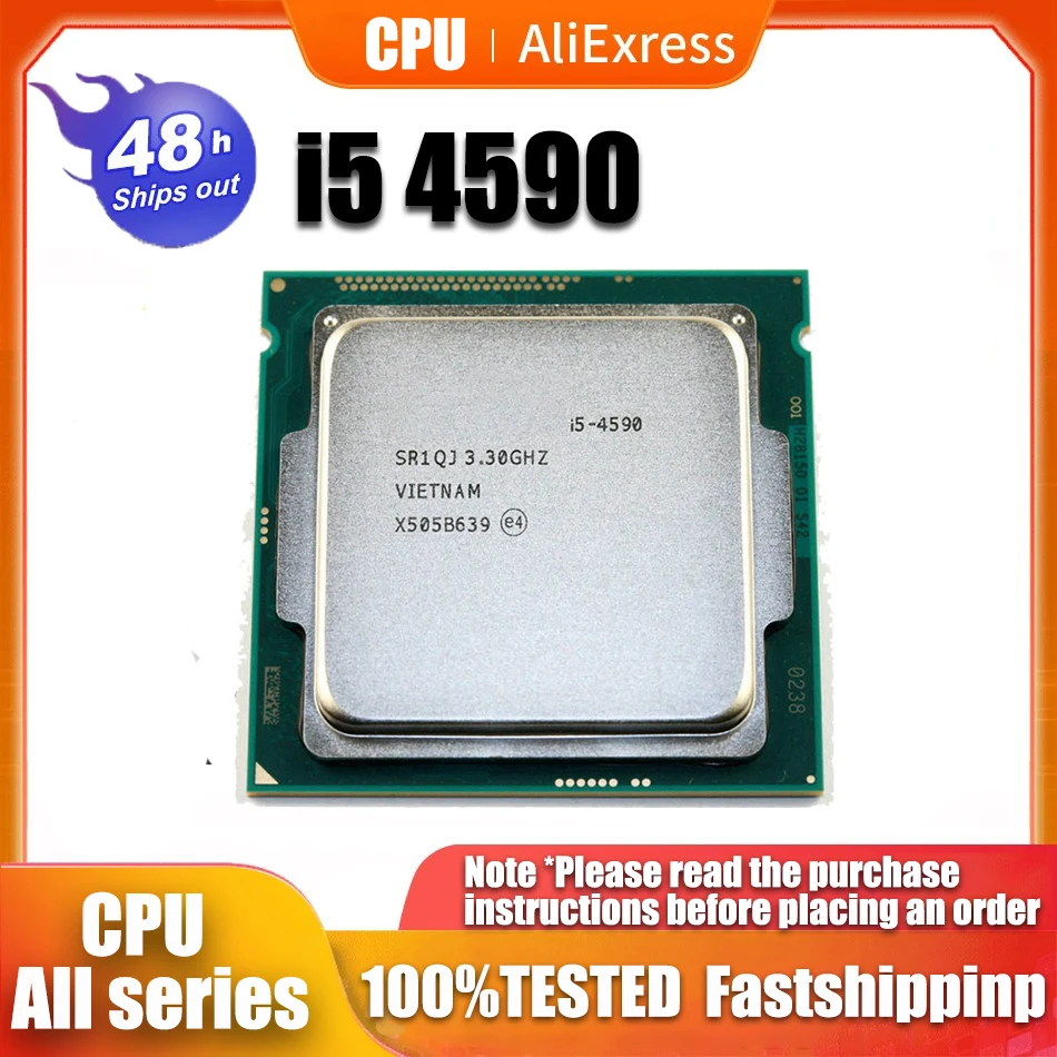 Processore Intel Core I5 4590 Usato Quad-Core 3.3Ghz L3 6M 84W Socket Lga 1150 Cpu Desktop