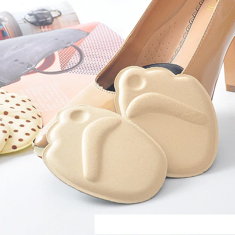 Forefoot Insoles Shoes Accessories Women Sponge Pads High Heel Soft Insert Anti-Slip Foot Protection Pain Relief Shoes Insert
