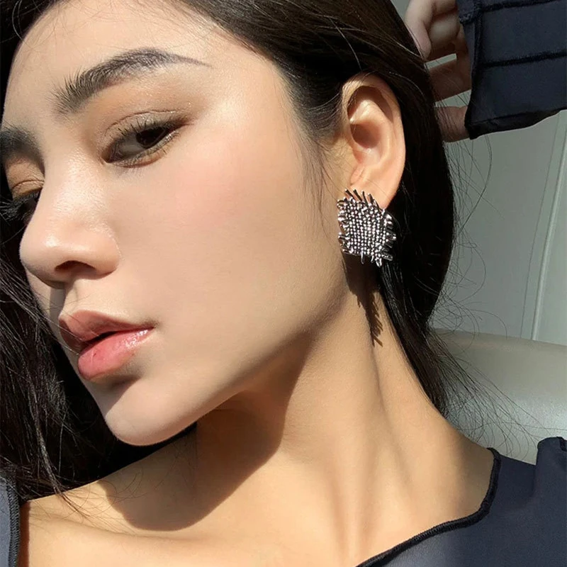 URONE Orecchini A Cerchio Con Margherita In Argento 925 - Gioiello Fiore Donna, Ipoallergenico, Con Panno E Scatola Regalo