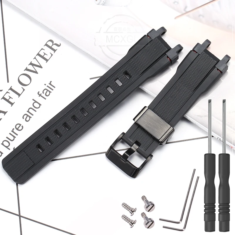 thumbnail image 1 of Correa de repuesto de goma para reloj Casio MTG-B1000 G1000 para hombre, pulsera con hebilla de metal sólida, accesorios de reajuste, 1 of 5
