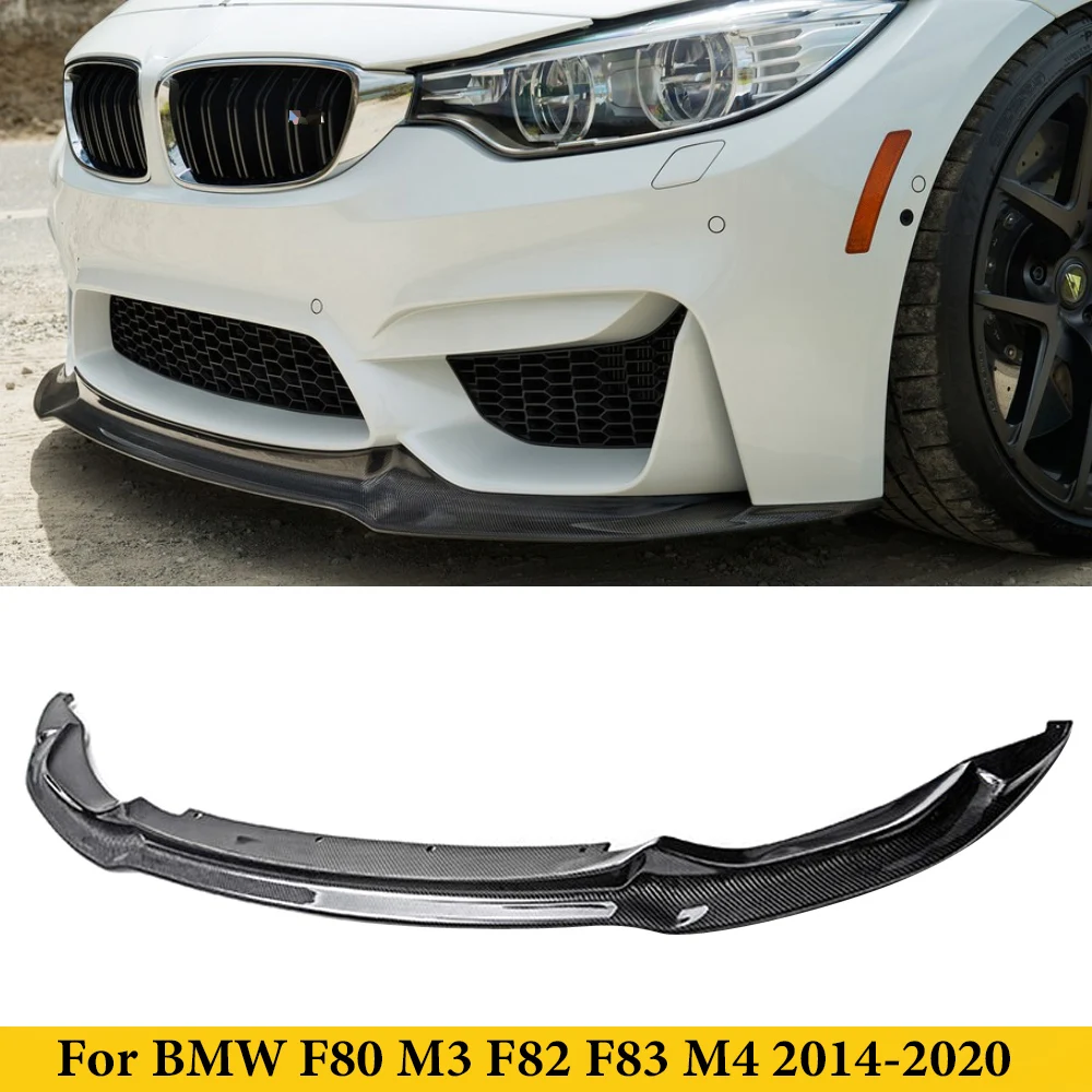 

For BMW F80 M3 F82 F83 M4 2014UP Carbon Fiber Front Bumper Chin Lip Spoiler Car Styling