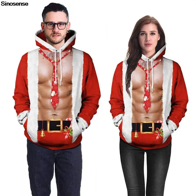 

Men Women New Year Eve Xmas Sweater Unisex Pullover Holiday Party Jumper Tops 3D Funny Printed Tacky Xmas Hoodies Sweatshirts