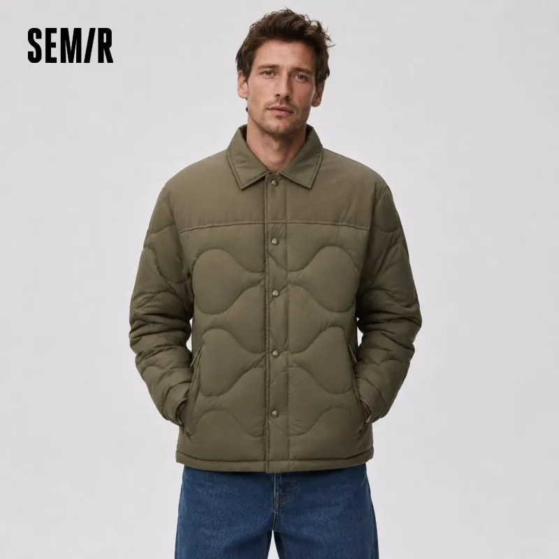 Semir doudoune hommes hiver 80% vers le bas remplissage trois résistant chemise-Style doublure 2025 nouveau Patchwork mo