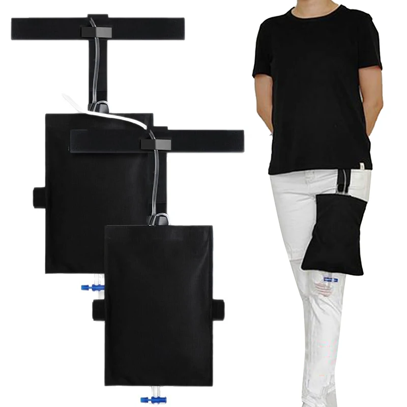 Urinary Drainage Bag External Bladder Ostomy Collection Waist Bag Catheter Urine Leg Bag Holder Fixed Storage Pouch Lightweight