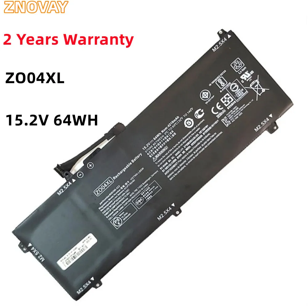 ZNOVAY ZO04XL 15.2V 64Wh Laptop Battery For HP ZBook Studio G3 G4 808396-421 808450-001 HSTNN-CS8C HSTNN-C88C HSTNN-LB6W ZO04