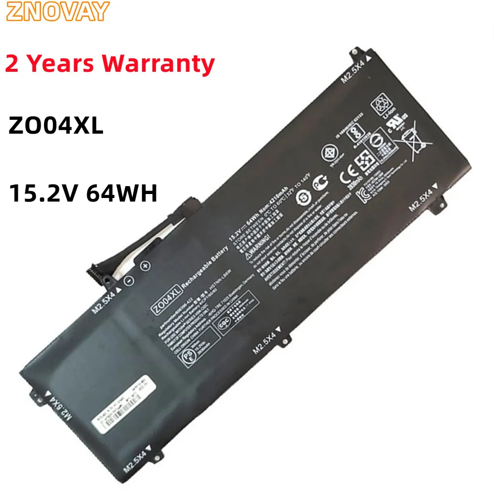 

ZNOVAY ZO04XL 15.2V 64Wh Laptop Battery For HP ZBook Studio G3 G4 808396-421 808450-001 HSTNN-CS8C HSTNN-C88C HSTNN-LB6W ZO04