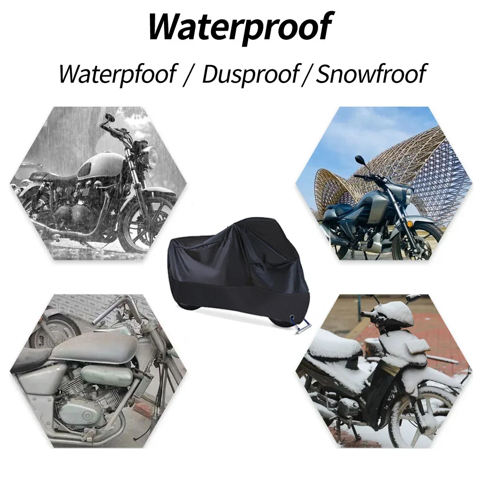 Premium Waterproof Outdoor Motorcycle Cover - UV Protection & Dust/Rain Shield