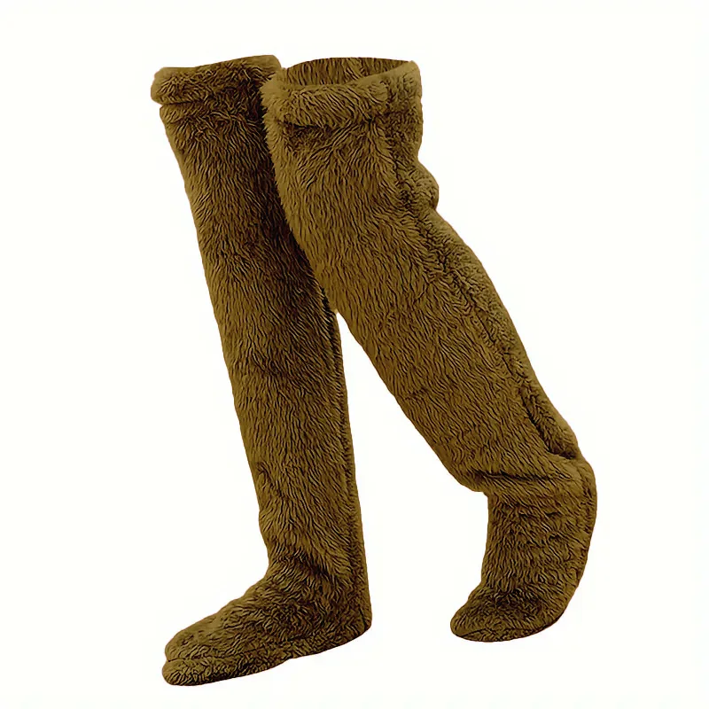 Knee Length Socks Children Plush Fashion Boys and Girls Autumn and Winter Warm Knee Support