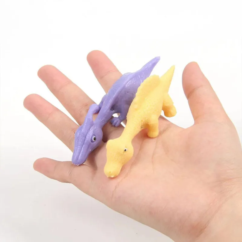 Novelty Creative Slingshot Dinosaur Toy Fun Tricky Slingshot Target Dinosaur Decompression TPR Toy
