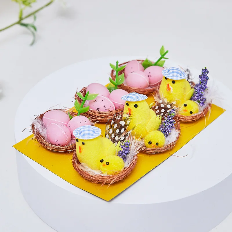 20 Mini Pulcini Pasquali Di Peluche – 4.5 E 5 Cm, Gialli Con Zampette Rosse, Perfetti Per Decorazioni, Cesti E Bomboniere