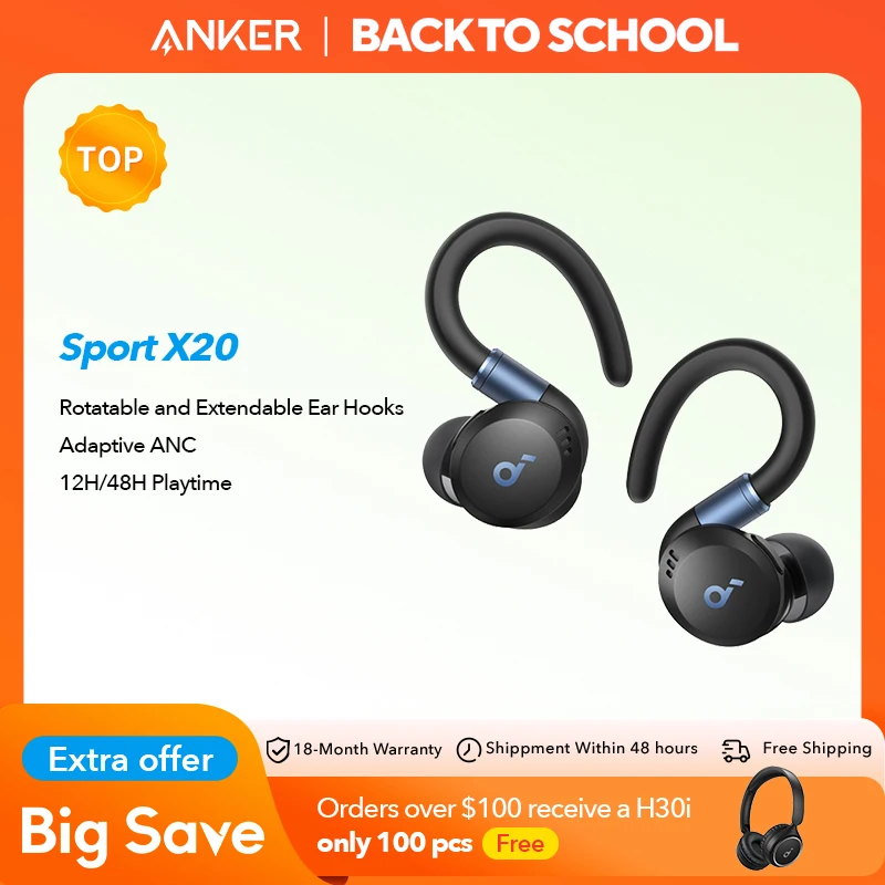 【美品】Anker Soundcore Sport X20 Amazon.com: Soundcore Sport X20 by Anker, True-Wireless