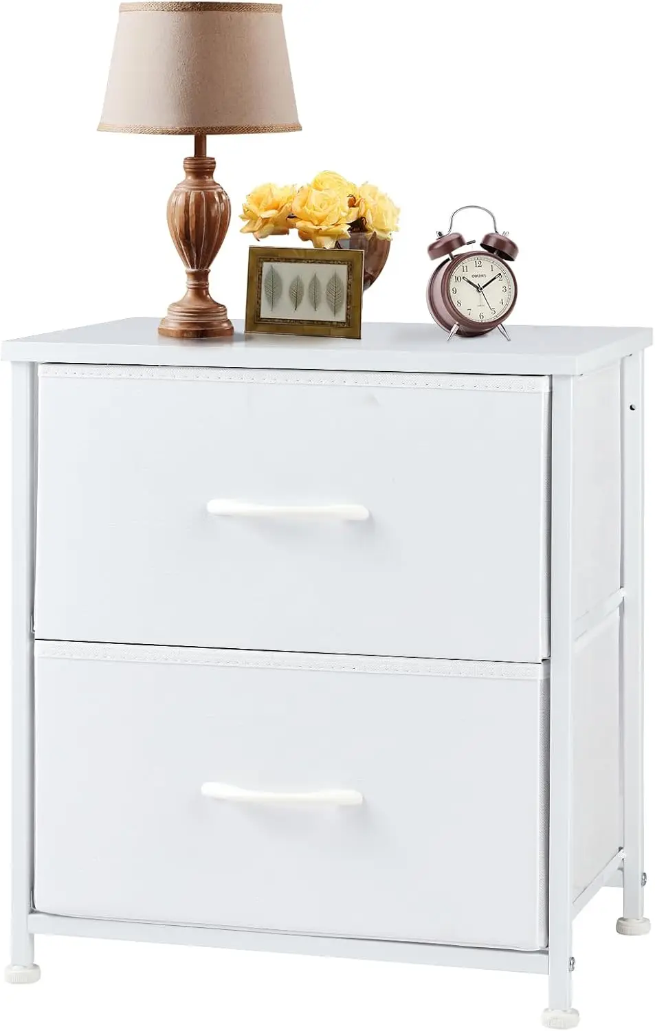 Wooden Top Fabric Cabinet Kids Night Stand Mini Dresser for Bedroom 2
