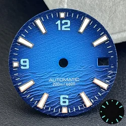 Premium 28.5mm Ocean Texture Dial with C3 BGW9 Luminous Features - Luxury Watch Accessory (Blue green luminous)