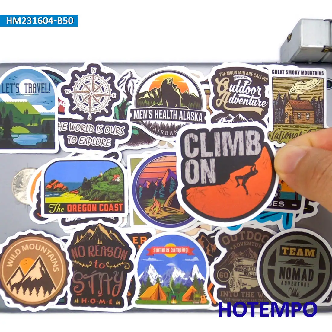 Adventure Sticker Pack - Outdoor Exploration and DIY Creative Decoration