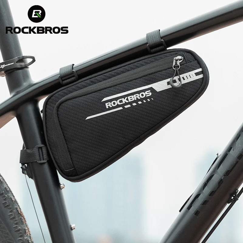 

ROCKBROS Bicycle Bag Rainproof Large Capacity MTB Road Bike Frame Bag Triangle Pouch Waterproof Caulking Bag Pannier Accessories
