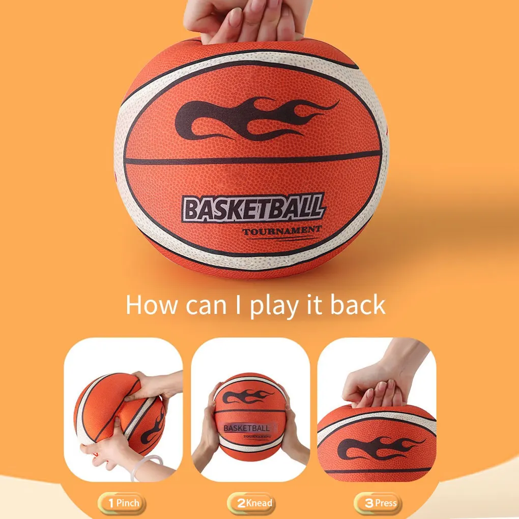 Silent Basketball Set Soft And Comfortable Ball For Home Play Silent Basketball Can Also Be Played 24cm 3