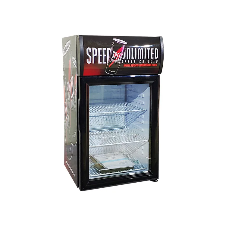 Door Display Upright Beverage Refrigerator Small Drink Dispenser Fridge Machine For Office Or Bar With Adjustable