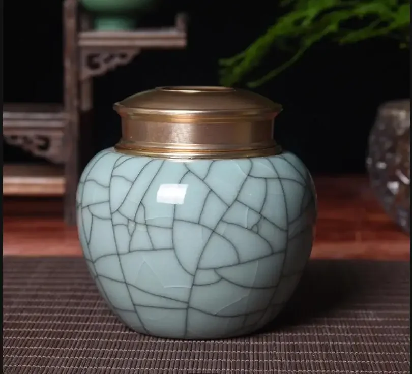 

Керамическая банка с металлической крышкой, чайная коробка, герметичная банка, емкость для хранения, органайзер для чая, контейнер для чая, банка для конфет, коробка для хранения продуктов