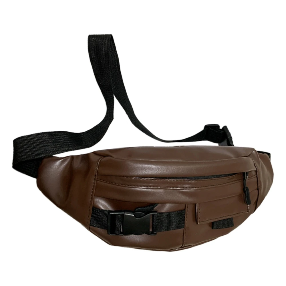 

Модная мужская сумка через плечо из искусственной кожи, уличный спортивный мессенджер, водонепроницаемая Повседневная нагрудная сумка на ремне, поясной мешок