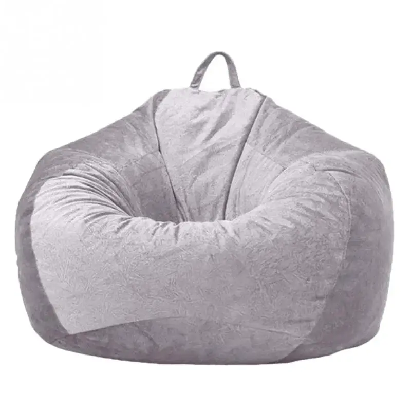 Bedroom Office Home Large Soft Without Filling Dustproof Furniture Parts Bean Bag Chair Cover Adult Kids Living Room Washable