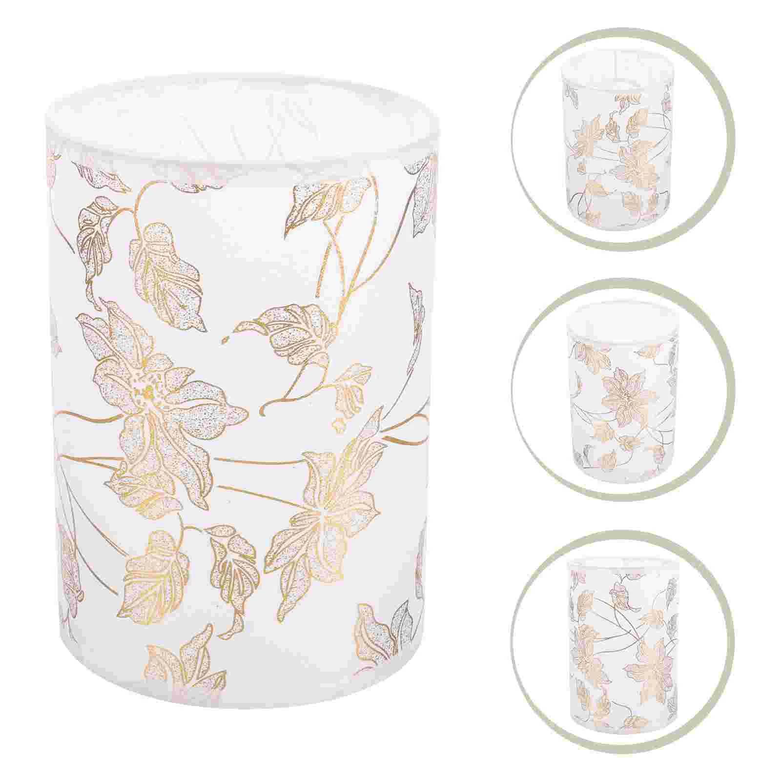 

Linen Lamp Shade Flower Lampshade Printed Fabric Hardback Lamp Cover Drum Lamp Shade Clip Light Covers Cylinder Lampshade