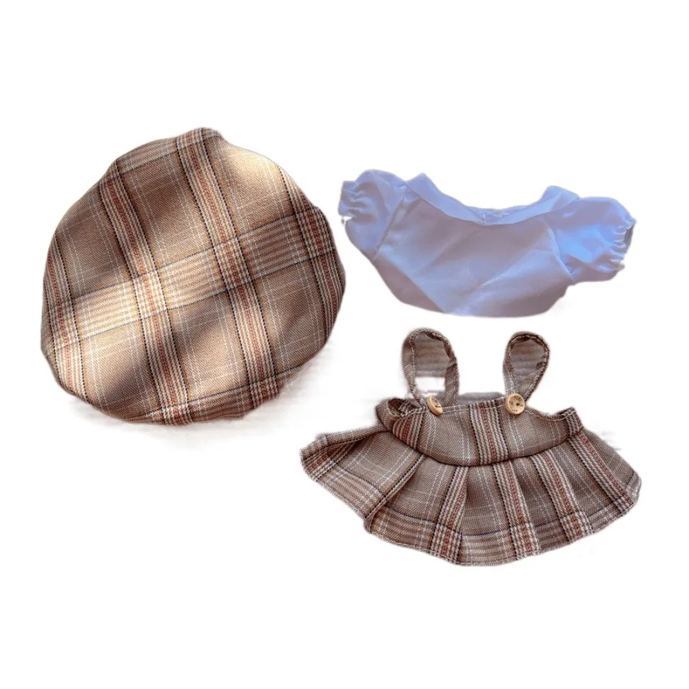 Dress Up 20cm Cotton Doll Clothes Doll Clothing Suspender Skirt Doll Winter Clothes Lovely Plush Star Doll Clothes