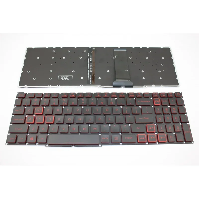 

Новая клавиатура с подсветкой и красными надписями для Acer Nitro 5 7 AN515-54 43 44 AN515-55 52 AN715 511