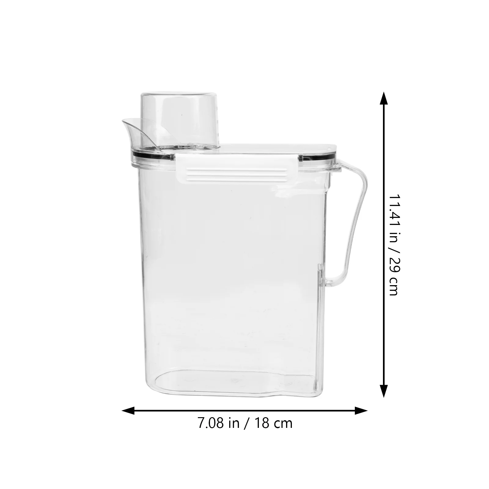 Laundry Detergent Storage Box Container Sub Bucket Lotion Buckets Clear Scale Refillable Plastic Liquid Transparent Convenient