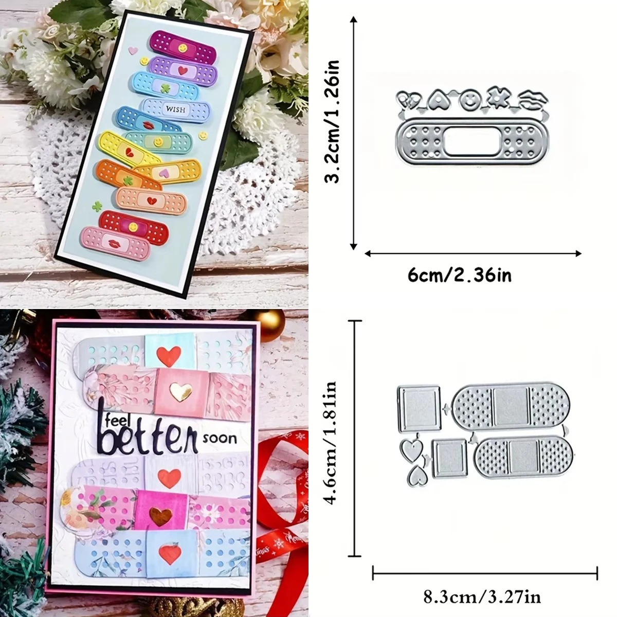 Matrices De Découpe En Métal Pour La Fabrication De Cartes, 12,1 X 8,7