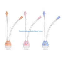C5AF Nasal Aspirator for Baby Hygienic Suction Aspirator Silicone Nose Cleaner