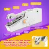Portable Mini Electric Sewing Machine Handheld Sewing Machine with Bobbin for Needlework Handwork Home Travel Sewing Accessories 3