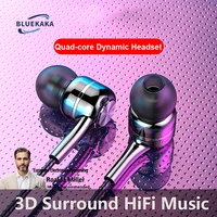 3.5mm Wired Earphone In Ear Headset HIFI Heavy Bass Earbuds Monitor Sports Headset Stereo Music Gaming Headphone With Microphone 1