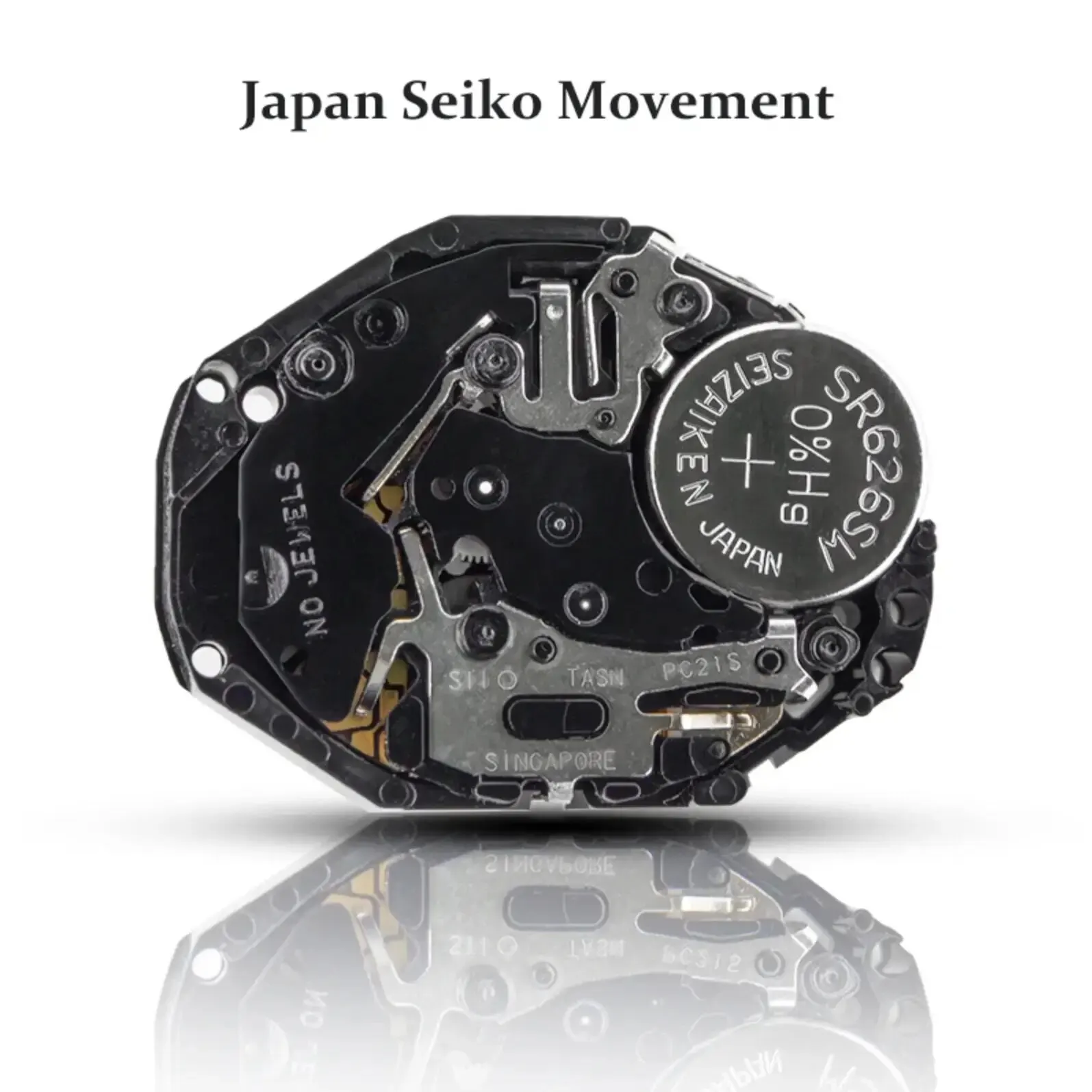 Japan Movement No Logo 40mm Rotating Bezel Rubber Strap Quartz Analog, Alina Gadgets