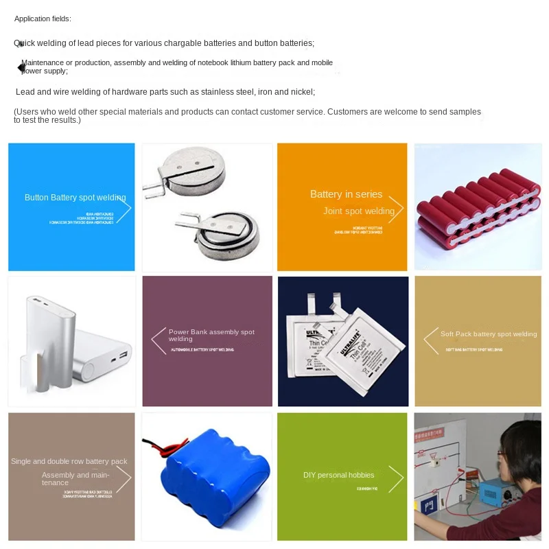787A Spot Welder with LED light Battery Welder Applicable Notebook Phone Battery Precision Welding Pedal  Battery Spot Welder 6