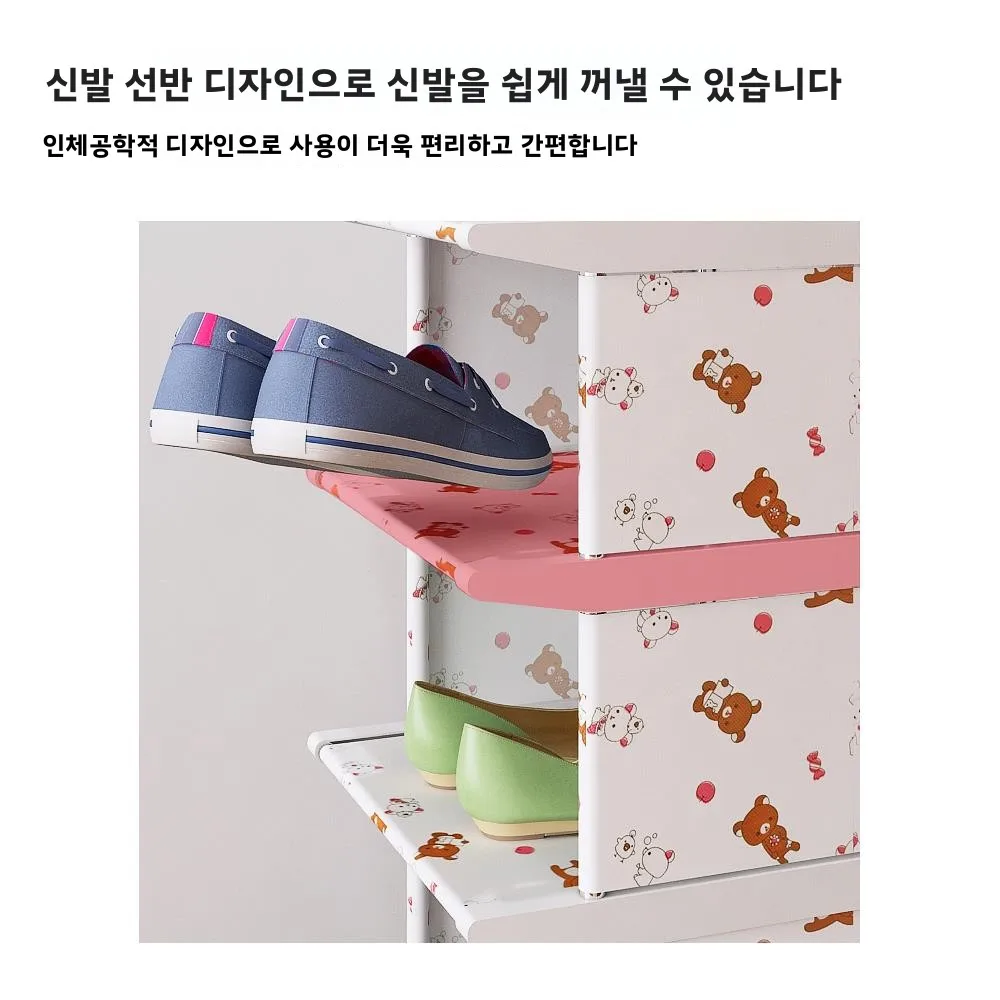 경제적인 다층형 현관 신발장 심플 디자인 실내 수납 정리함 방진 소형 신발 스탠드 홈데코 소품
