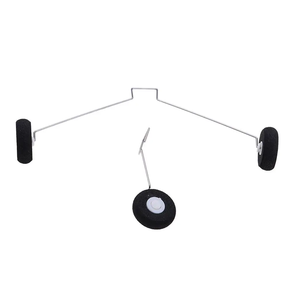 Replacement Landing Gear Set Black Metal Rc Airplane Parts for Wltoys F949 Fixed Wing Aircraft