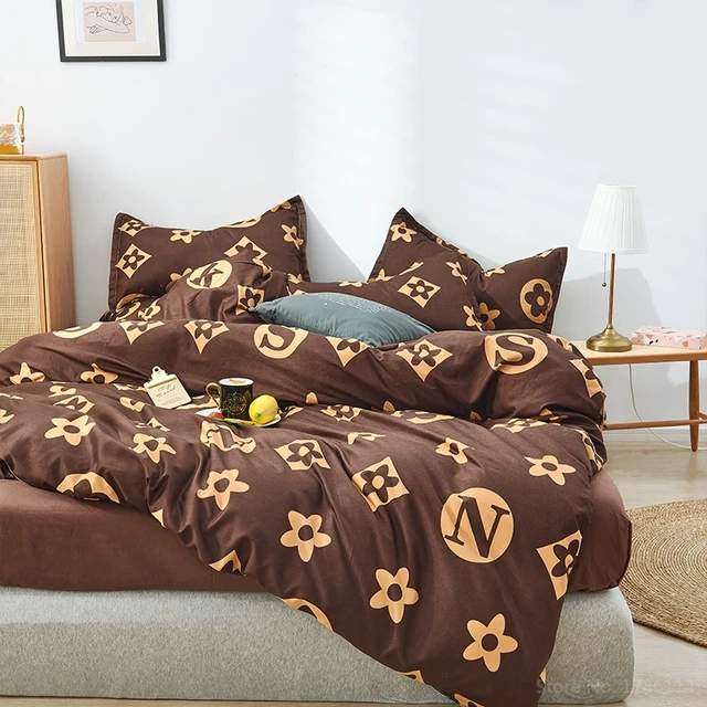 Louis Vuitton Hot Luxury Brand Bedding Set Bedspread Duvet Cover