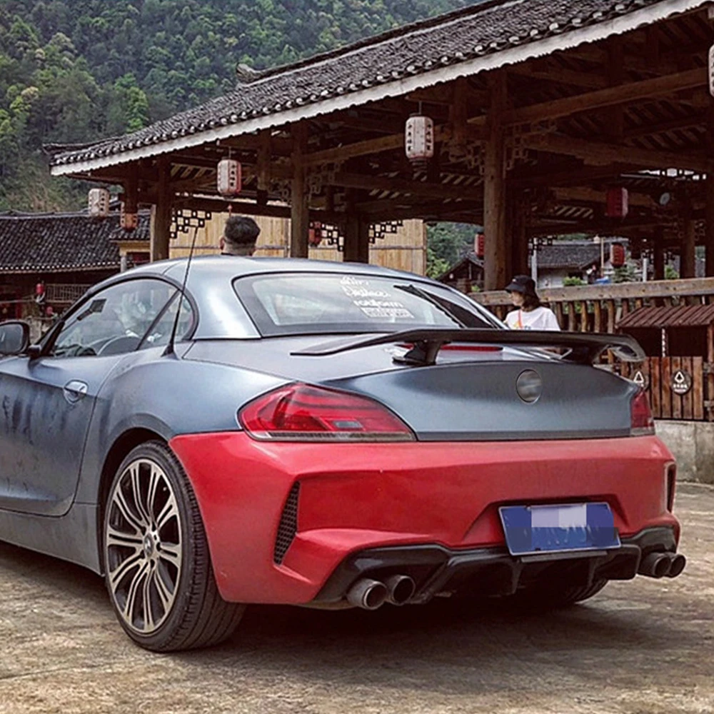 Coperchio Del Bagagliaio Posteriore Boot Car Spoiler Wings Ducktail Per Bmw Z4 E89 Coupe Sedan Sport Tuning Assessories Body Kit Parts Carbon Black