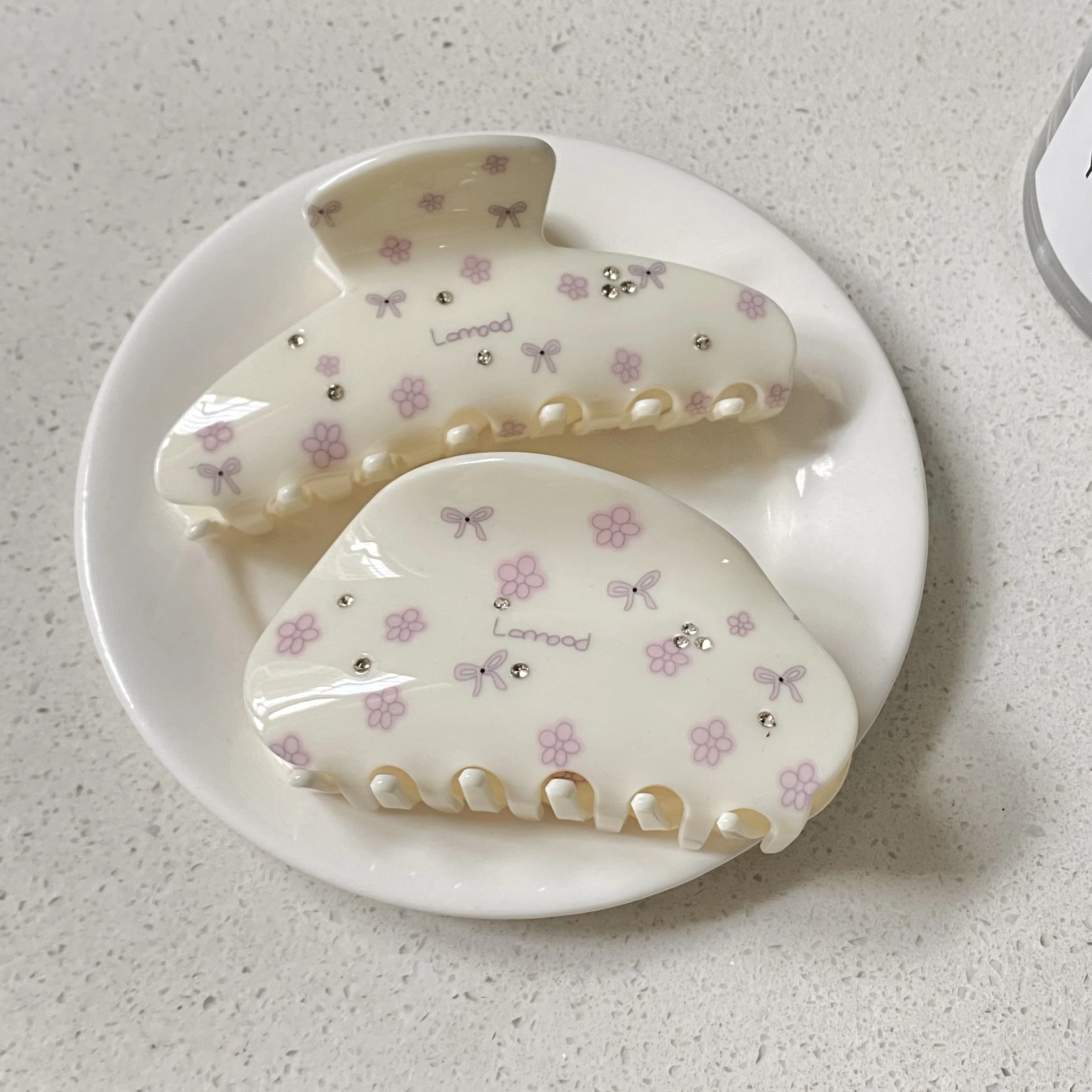 1pc  Floral Pattern Hair Claw Clips Set, Cute Hair Accessories For Women, Stylish Hair Grips For Daily And Party Wear