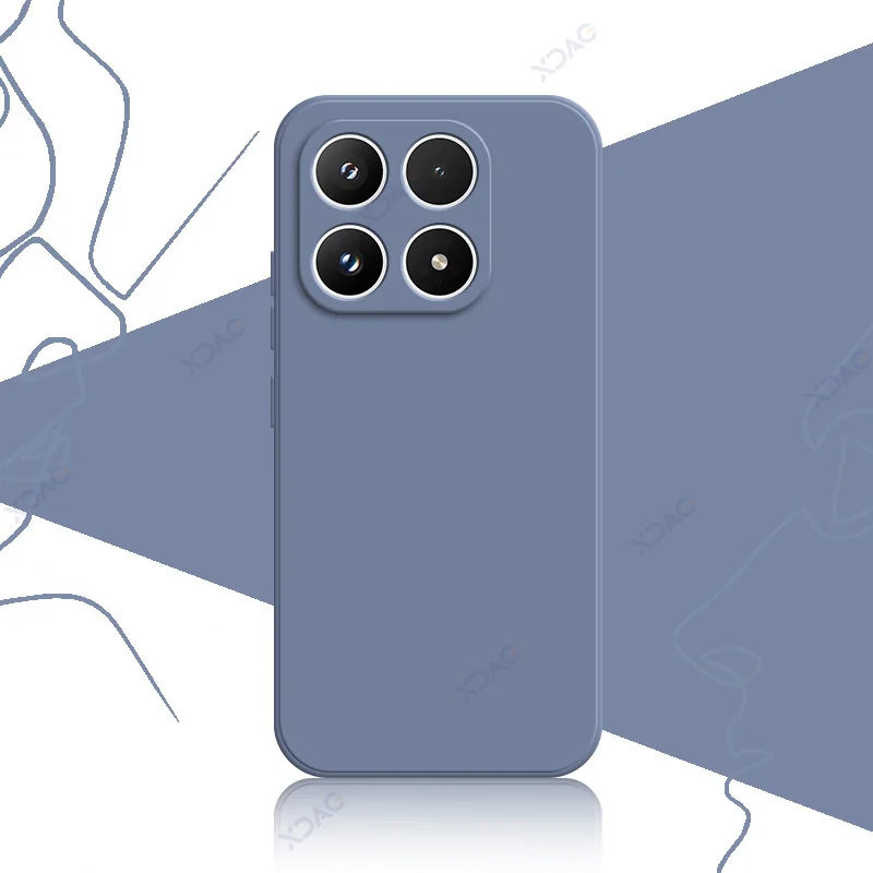 Luxury Liquid Silicone Waterproof Mobile Phone Case - 360° Protection, Soft Square Design