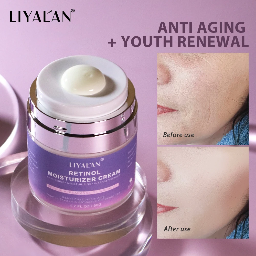 Retinol Face Cream Anti Aging Remove Wrinkle Hyaluronic Acid