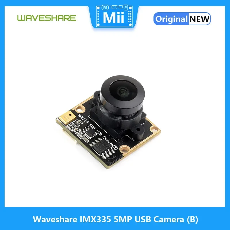 Waveshare IMX335 5MP USB 카메라(B), 2K 비디오 녹화, 저조도 조건에서 더 나은 감도, 넓은 동적 범위