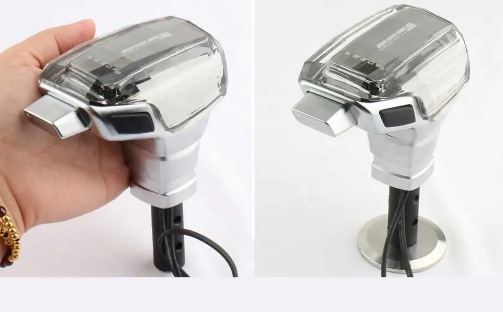 For Ford Mustang GT 2015 2016 2017 2018 -2024 LED Crystal Gear Shift Knob Stick