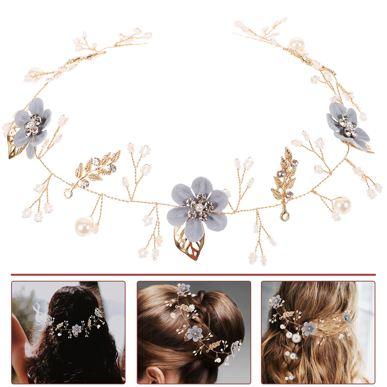 

Wreath Girl Child Flower Garland Hair Accessories for Women Wedding Bridal Headdress