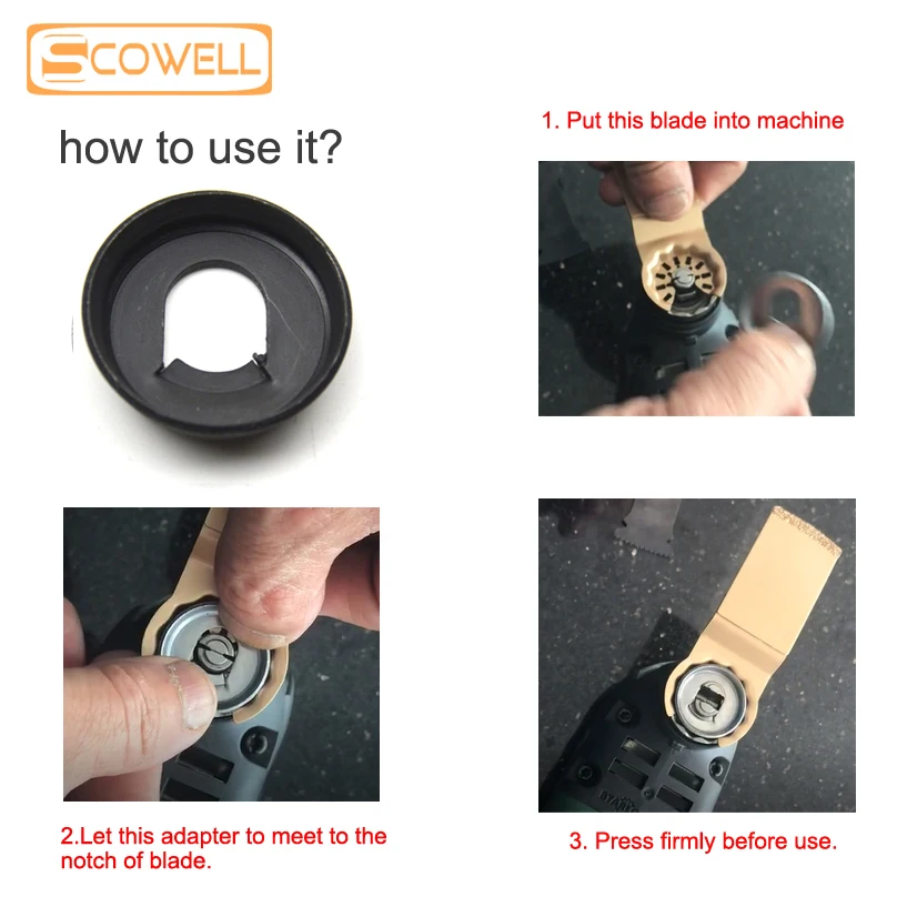 Adapter For SCOWELL Star Lock Oscillating Multi Tool Saw Blades (only for SCOWELL Star Lock Blades,Cann't Fit For Others Blade