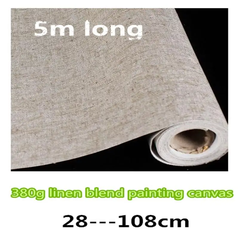 48cm 100% Pure Linen Artist Painting Primed Canvas Roll For Pre Printed  Canvas To Paint,Acrylic Painting And Oil Painting - AliExpress