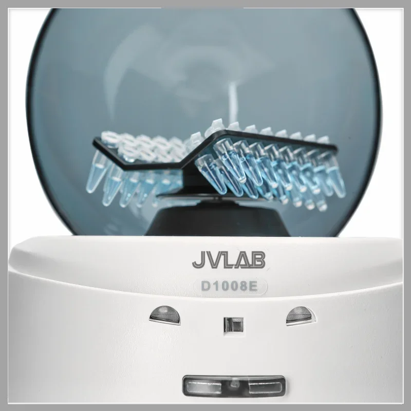 Mini Centrifuge Palm Centrifuge 5000rpm Laboratory Up To 8 PCR Tubes of 0.5ml 1.5ml 2ml Two Rotors RCF 1360xg D1008E