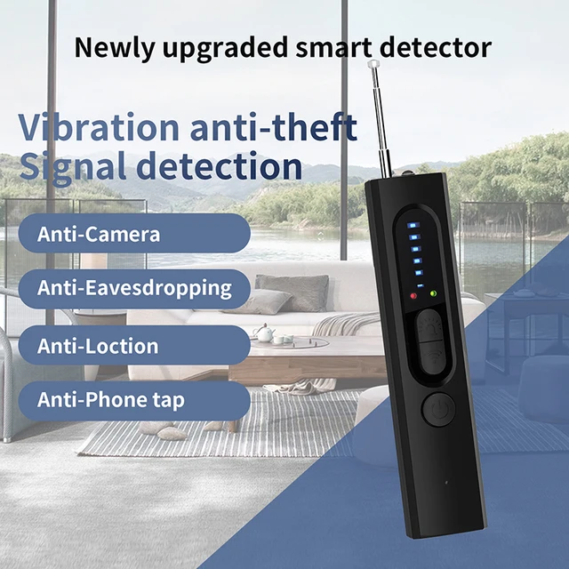 Anti-Spy Wireless RF Signal Detector Bug GSM GPS WiFi Tracker Camera Bug Professional Signal Detector Anti-Spy Infrared Scanner 3