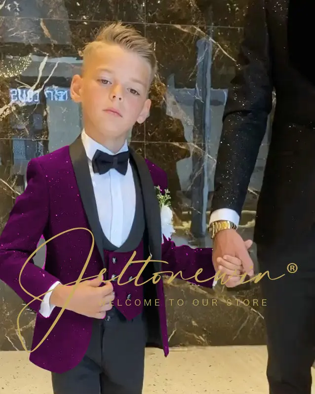 boys suits Boys Pink Wedding Suit Kids Formal Blazer Clothing Set Gentleman Children Day Graduation Chorus Performance Dress Costume